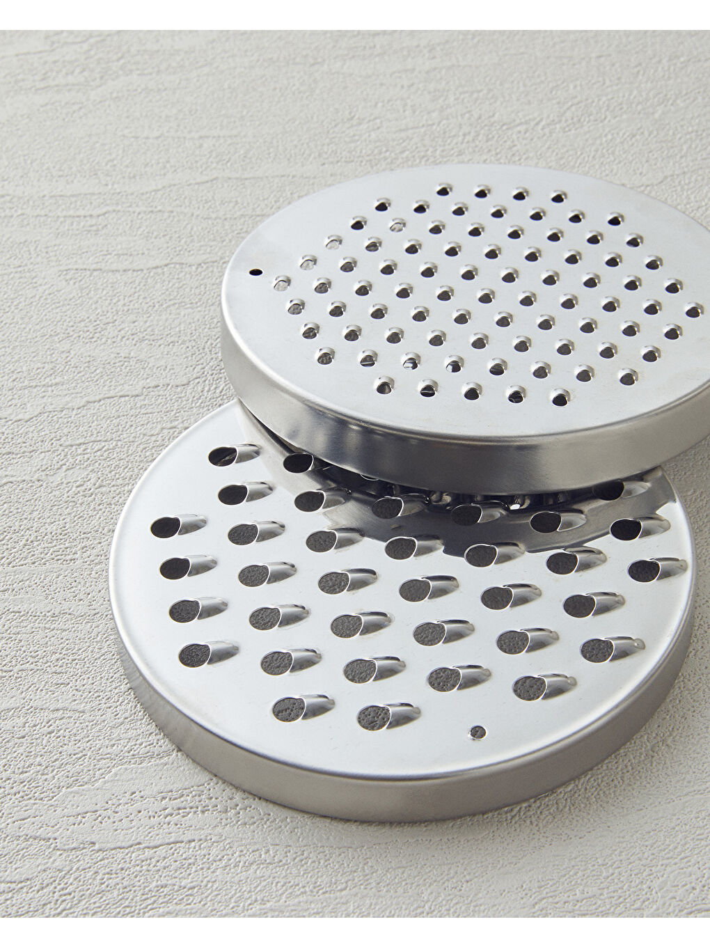 Gri Inox Paslanmaz Çelik 5 Parça Rendeli Karıştırma Kabı Silver-3