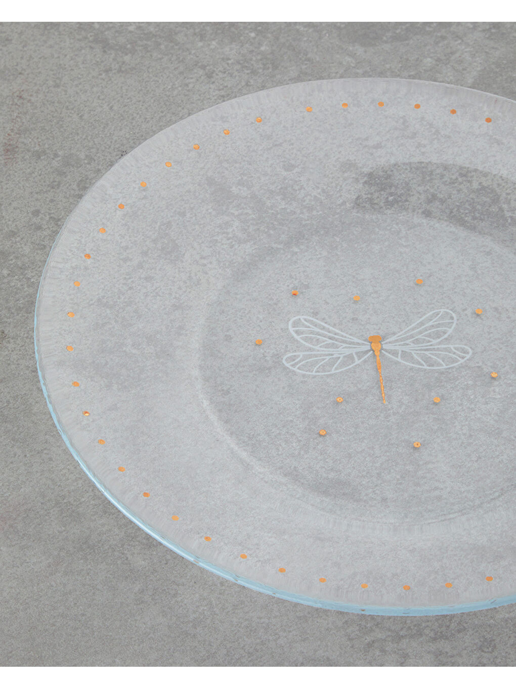 Sarı Seraphic Cam Pasta Tabağı 19 cm Gold-2