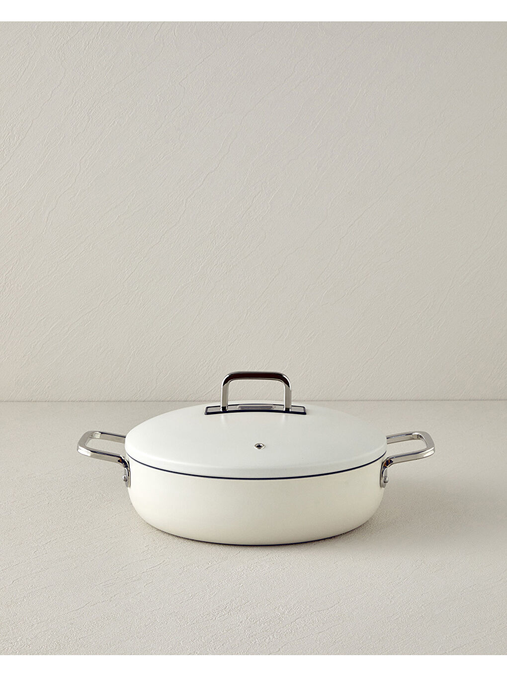 Ekru Luna Basık Tencere Krem