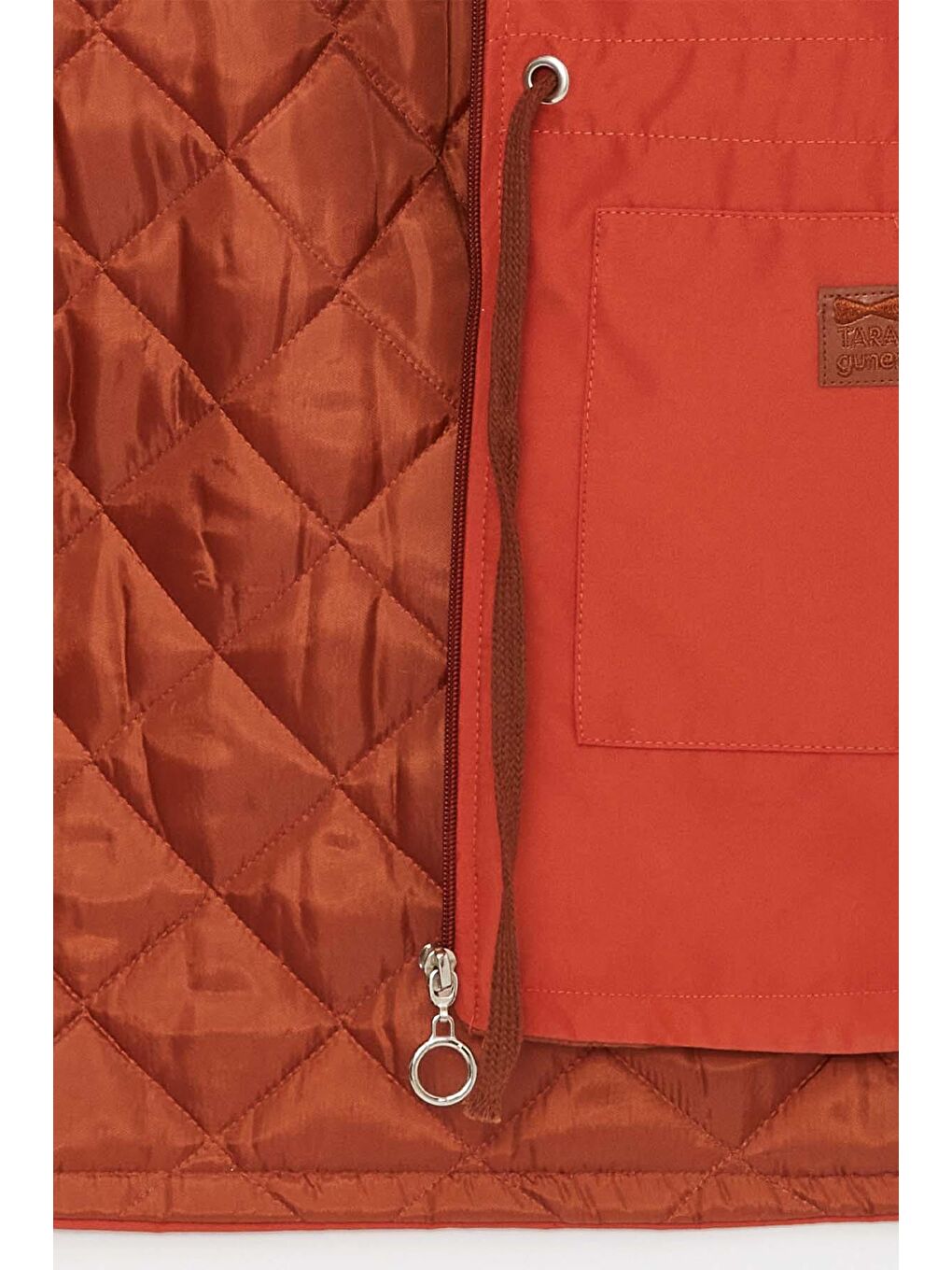 Kahverengi Erkek Çocuk Bere ve Boyunluk Hediyeli Çıkarılabilir Kapüşonlu Kalın Kiremit Mont-2