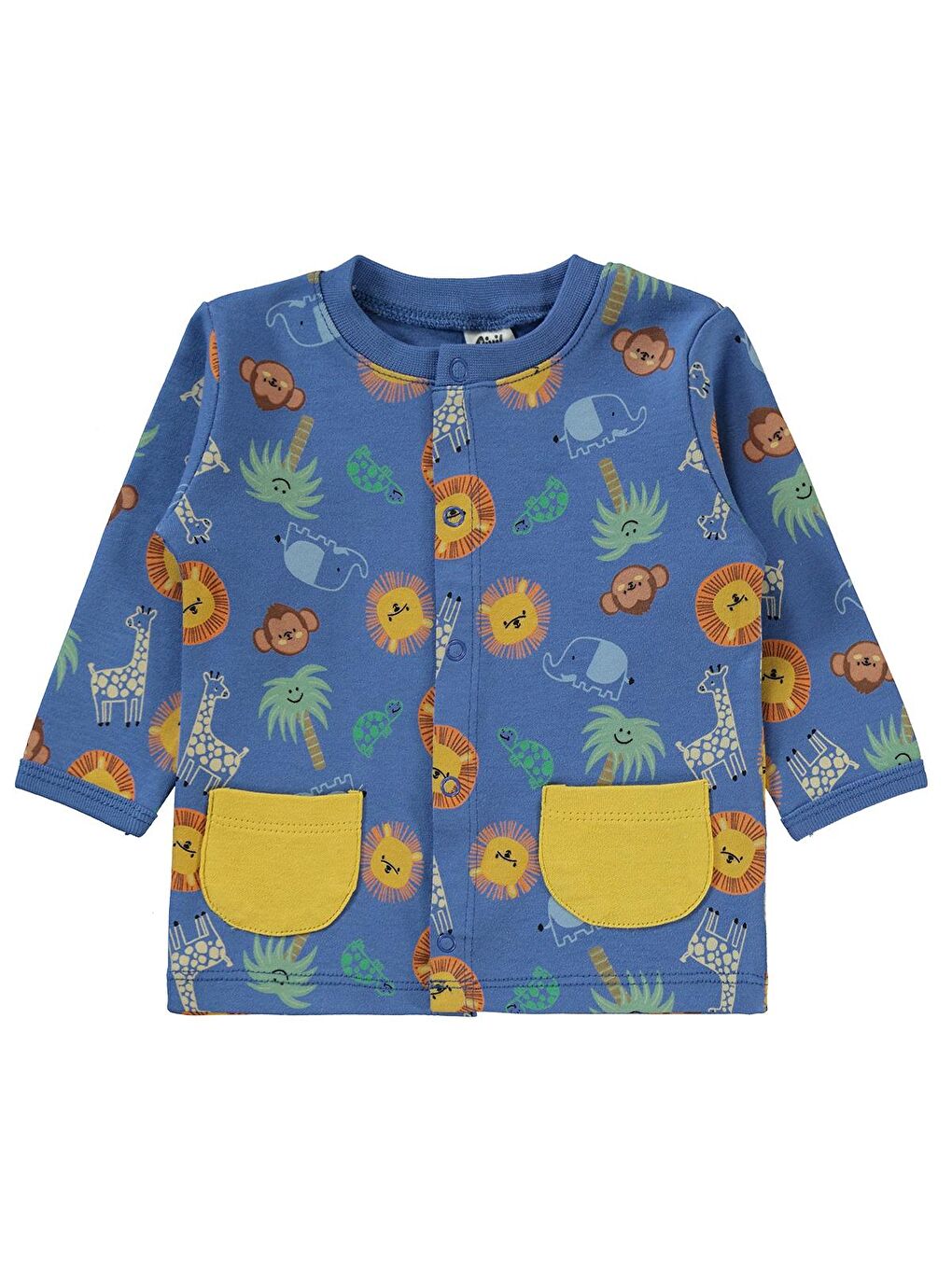 Baby Erkek Bebek Pijama Takımı 1-6 Ay Açık Lacivert-1