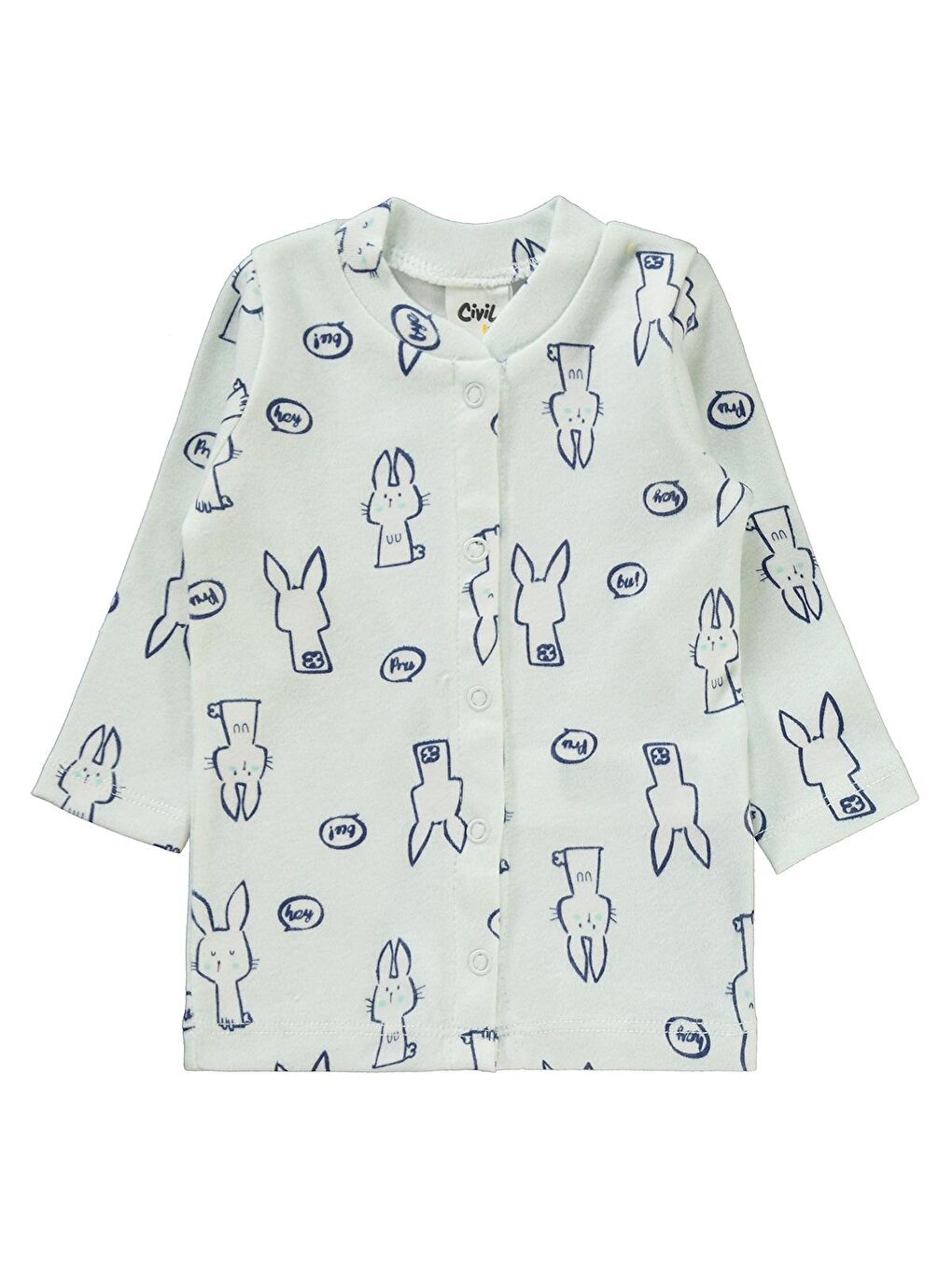 Yeşil Baby Kız Bebek Pijama Takımı 1-6 Ay Mint-1