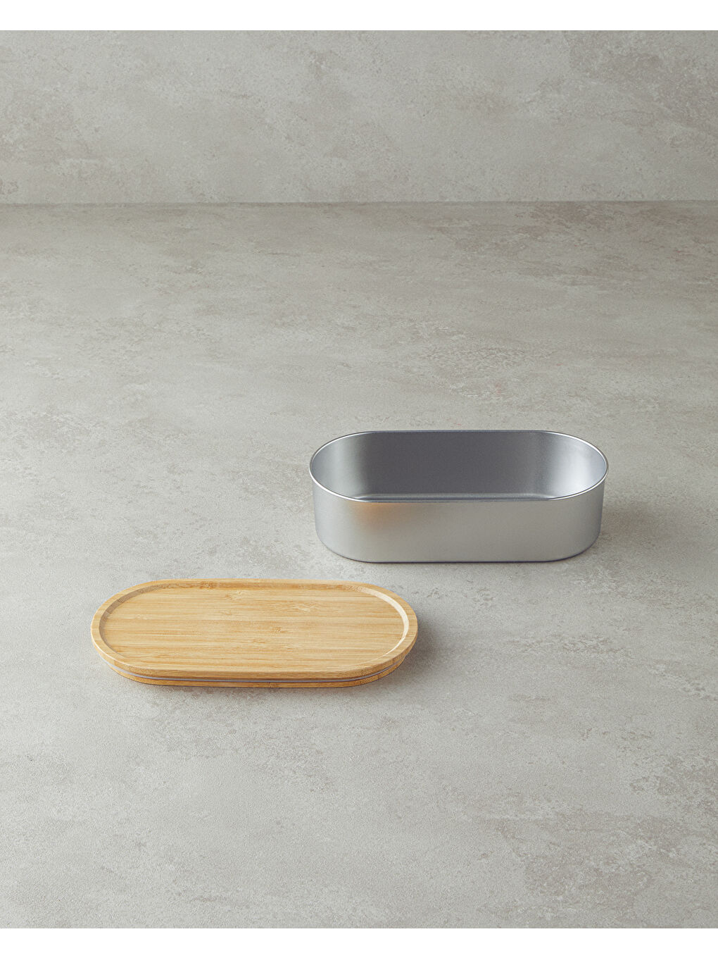 Gri Nador Paslanmaz Çelik Lunch Box 620 ml Silver-1