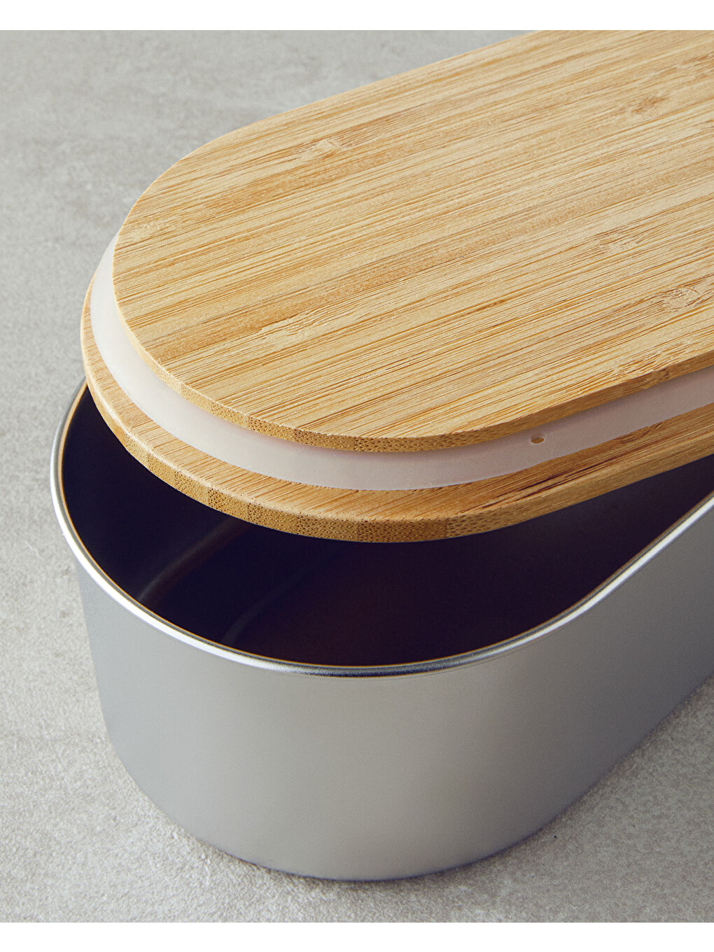 Gri Nador Paslanmaz Çelik Lunch Box 620 ml Silver-2