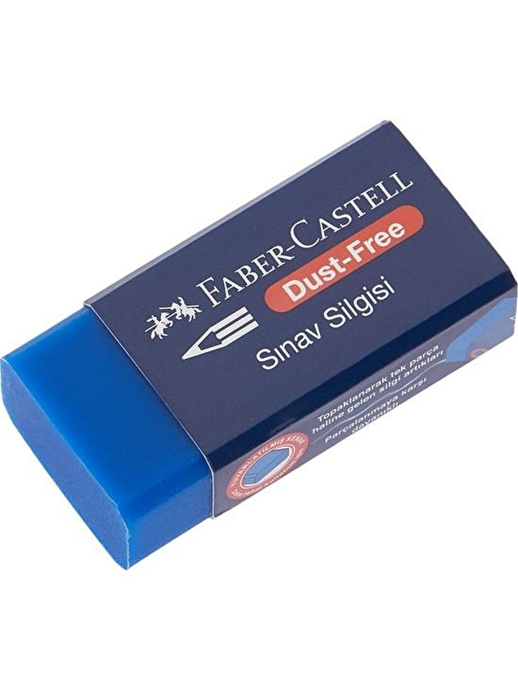 FABER CASTELL Mavi No:24 Orta Boy Mavi Sınav Silgisi 2 Adet - 2