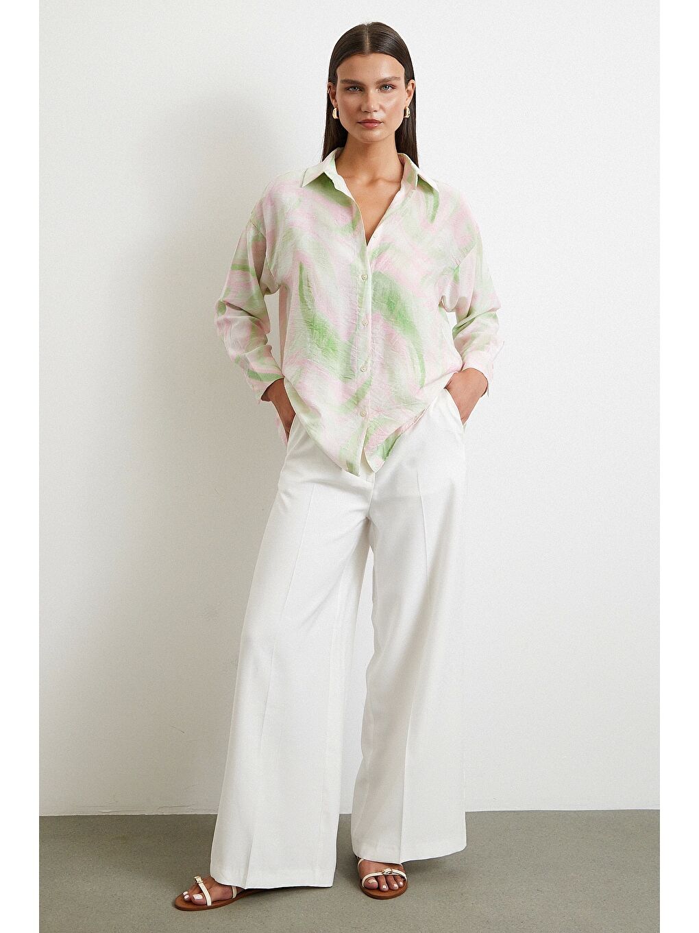 Deniz Esintisi Gömlek Pembe-1