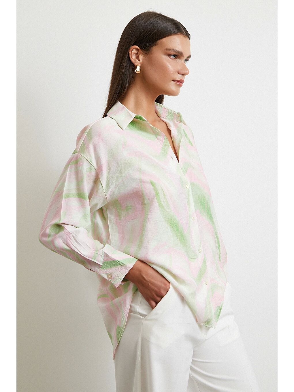 Deniz Esintisi Gömlek Pembe-2