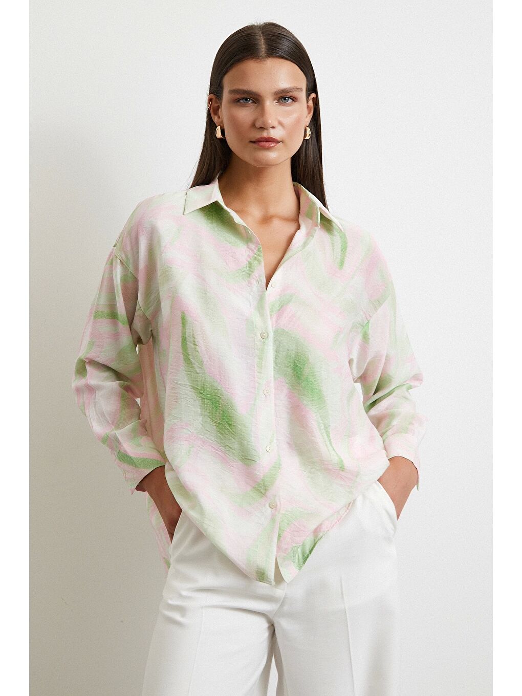 Deniz Esintisi Gömlek Pembe-3