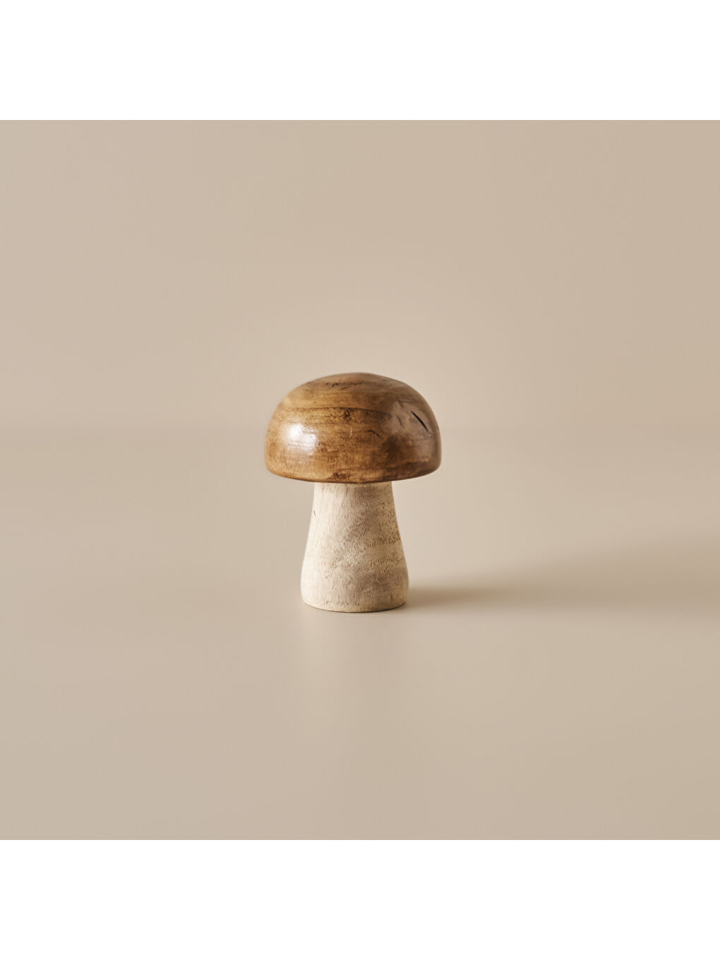 Bella Maison Bej Mushroom Dekoratif Obje Naturel (12x15 cm)