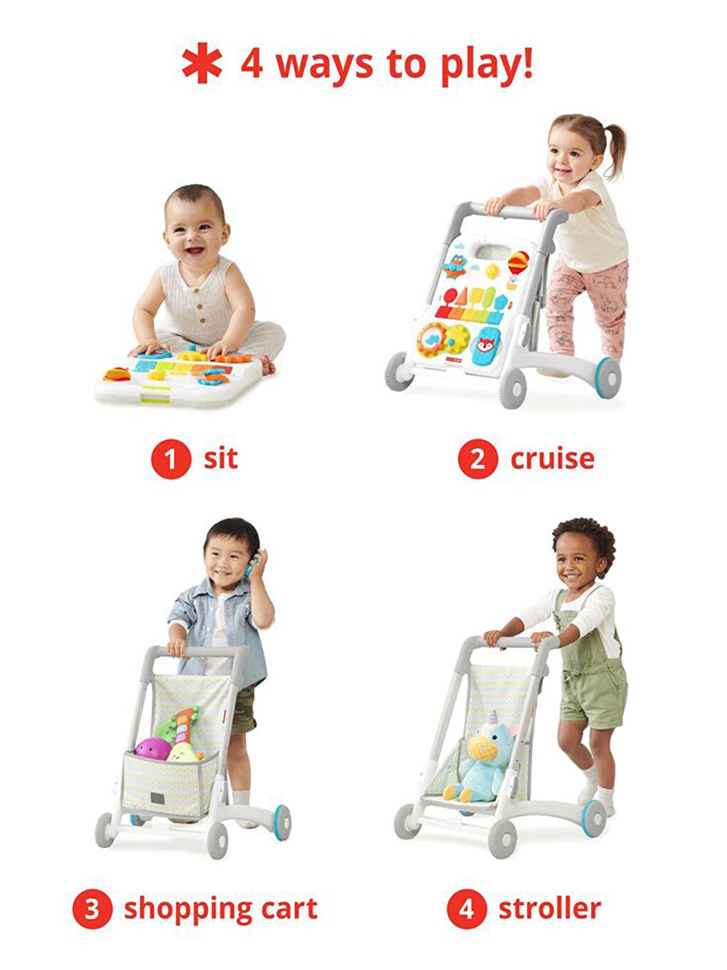 Explore & More 4 Aşamalı Yürüteç 6 Ay+-1