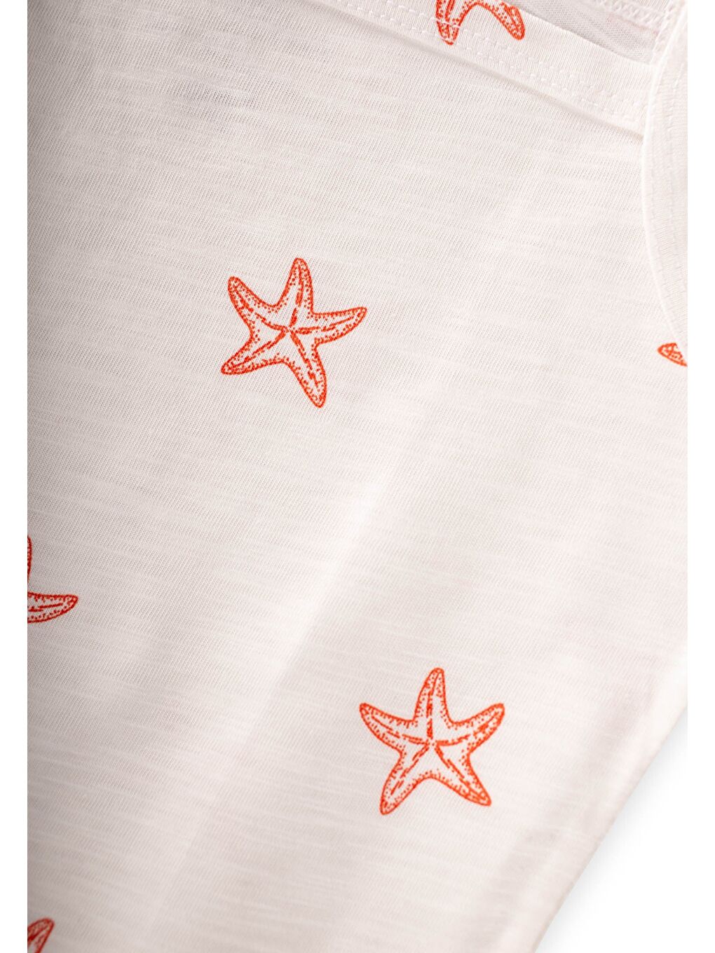 Kahverengi İp Askılı Kız Atlet Üçlü Deniz Yıldızı Kırmızı-2