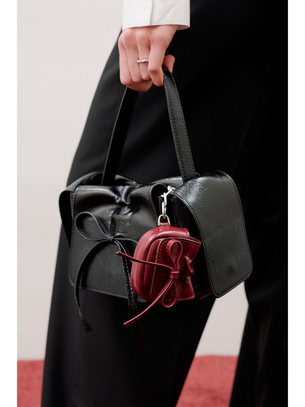 Lola Mini Cüzdan Bordo