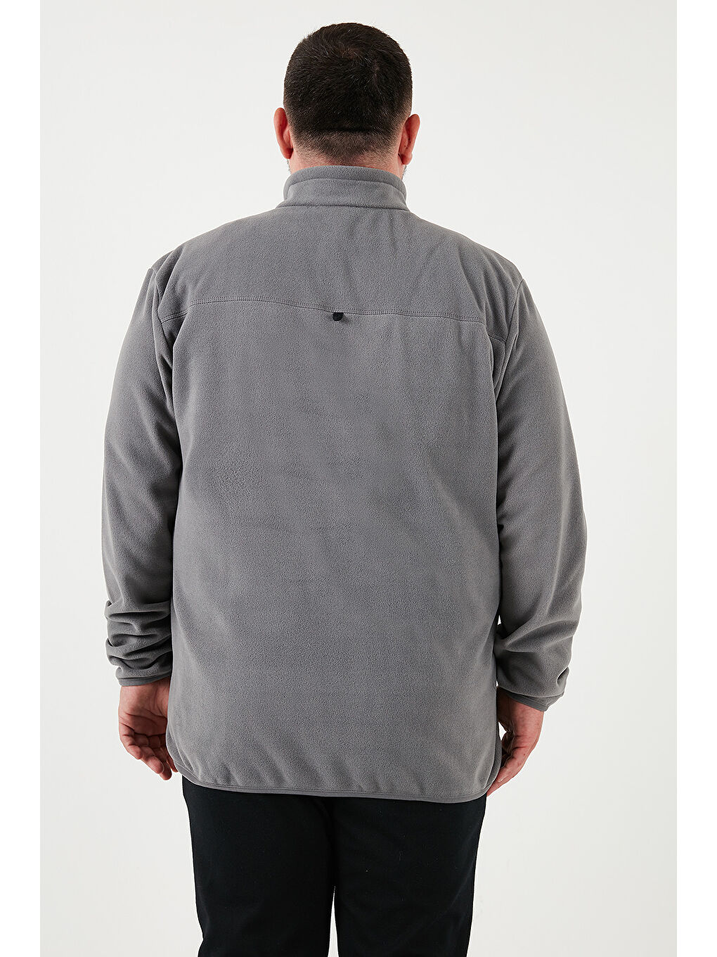 Gri Regular Fit Anti-Pilling Büyük Beden Dik Yaka Kışlık Şardonlu 2'li Paket Polar 5906001BS2-3