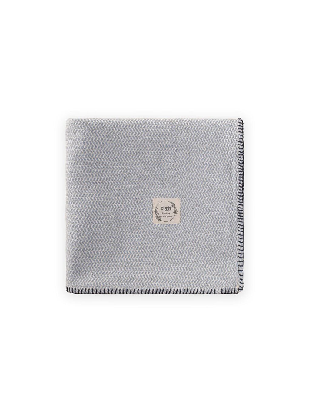 Çoban Dikişli Battaniye 93X100 Cm (+/- 3 Cm ) Mavi