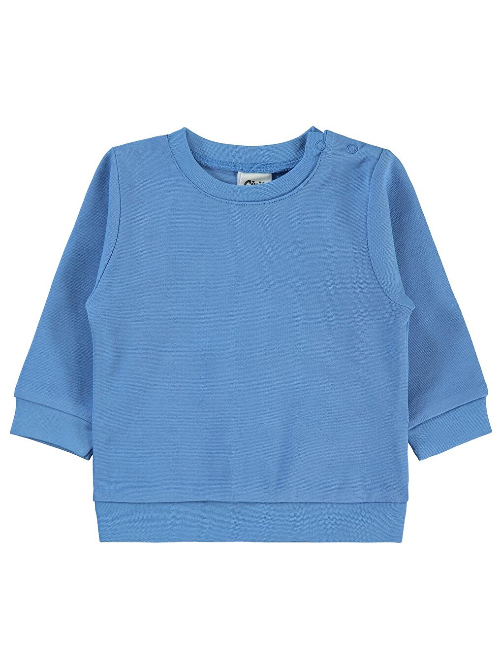 Baby Unisex Sweatshirt 6-18 Ay Koyu Mavi