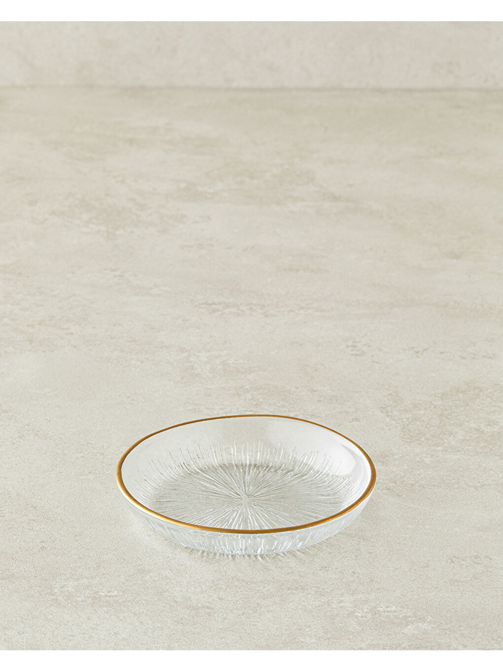 Sarı Petal Cam Çerezlik 12 cm Gold