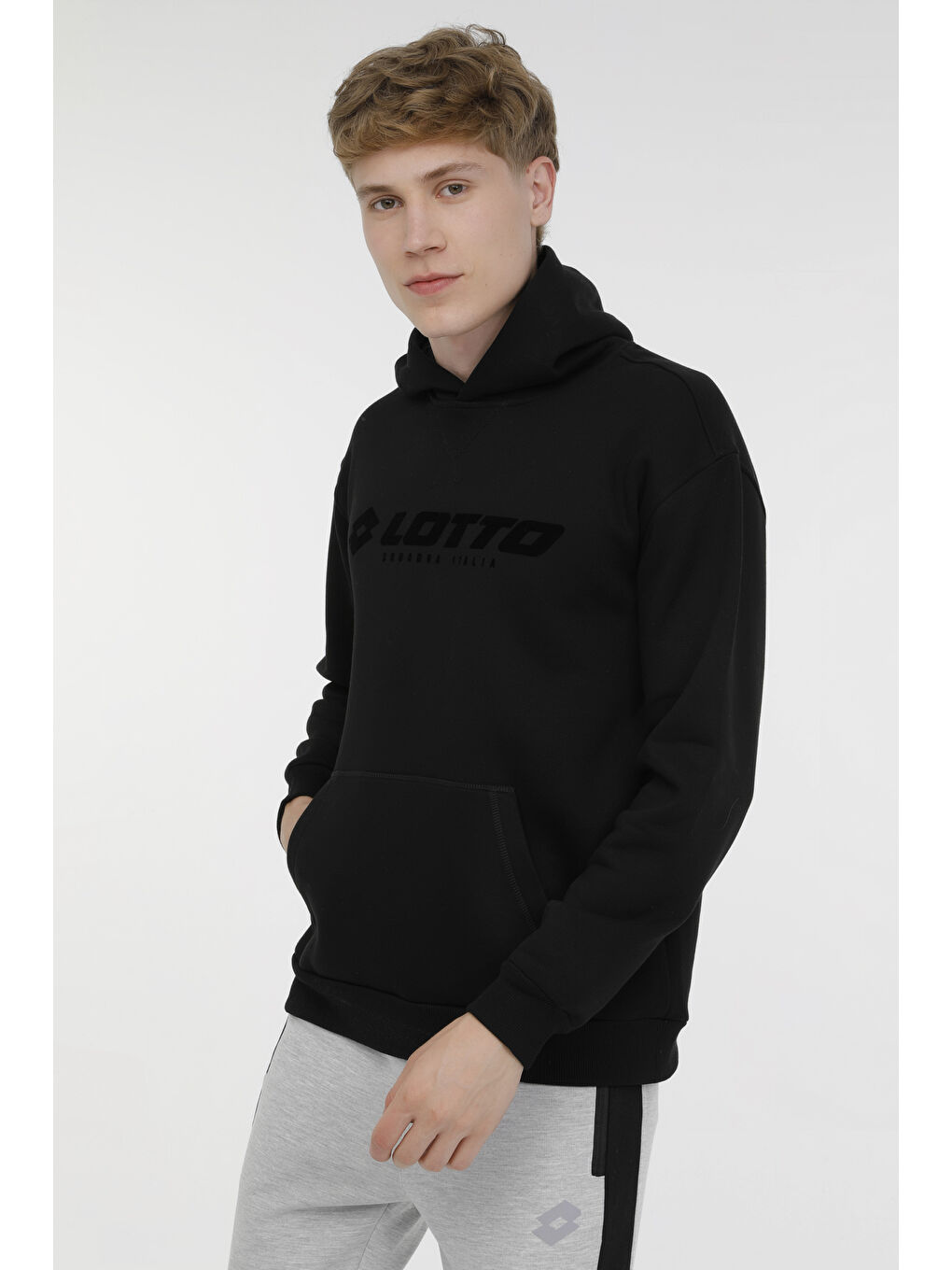 LOTTO Siyah M-BENITO HOODIE SWT 3PR Siyah Erkek Sweatshirt