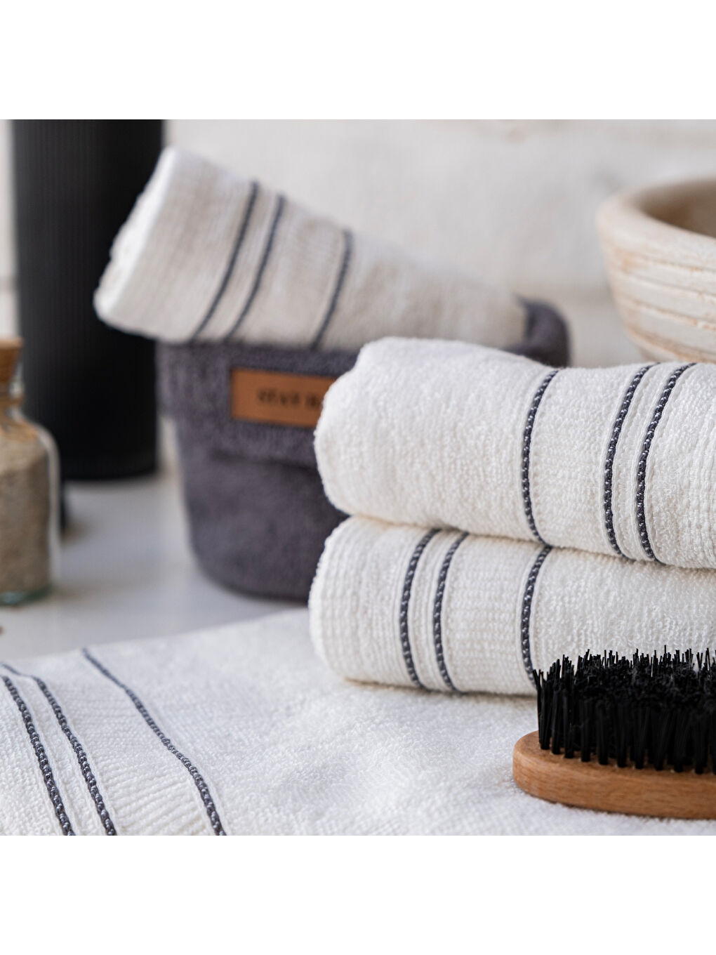 Home Daily 4 lü Havlu Seti 30x50 Cm-Antrasit-3