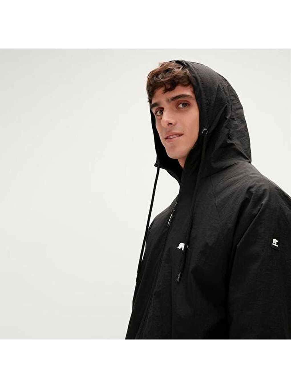 Linea Windbreaker Erkek Siyah Ceket-4