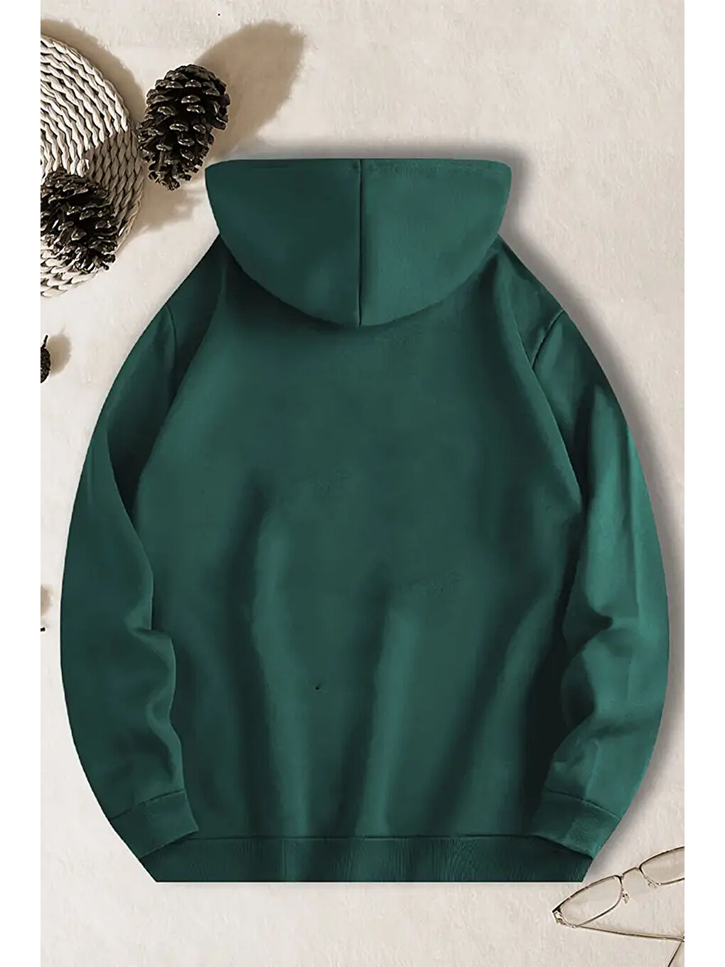 uyguntarz Yeşil Iridescent Serendipity Baskılı Oversize Sweatshirt - 1