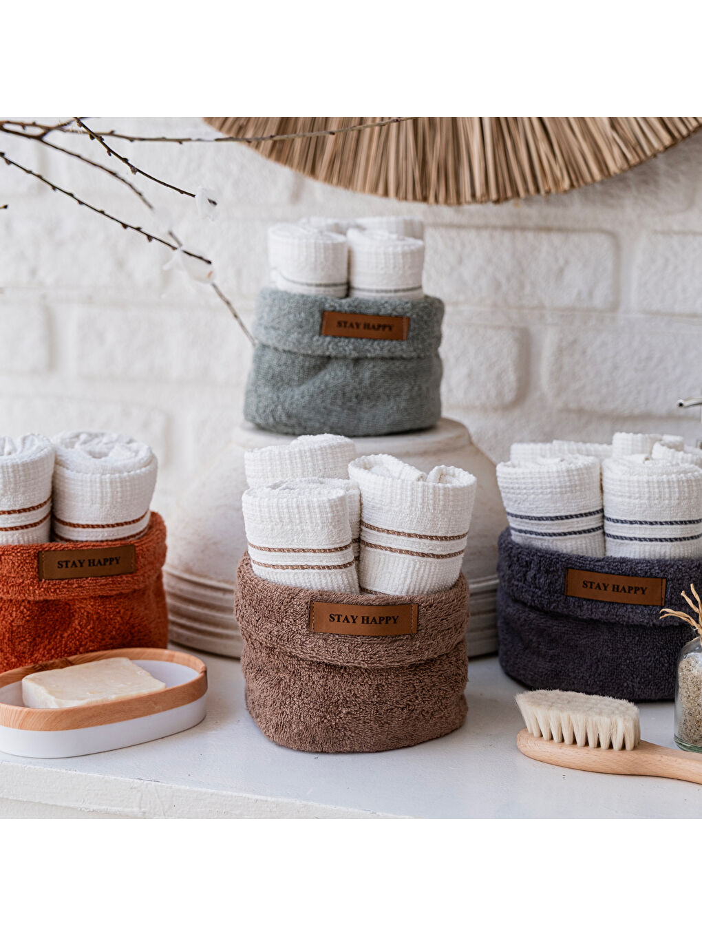 Home Daily 4 lü Havlu Seti 30x50 Cm-Antrasit-8