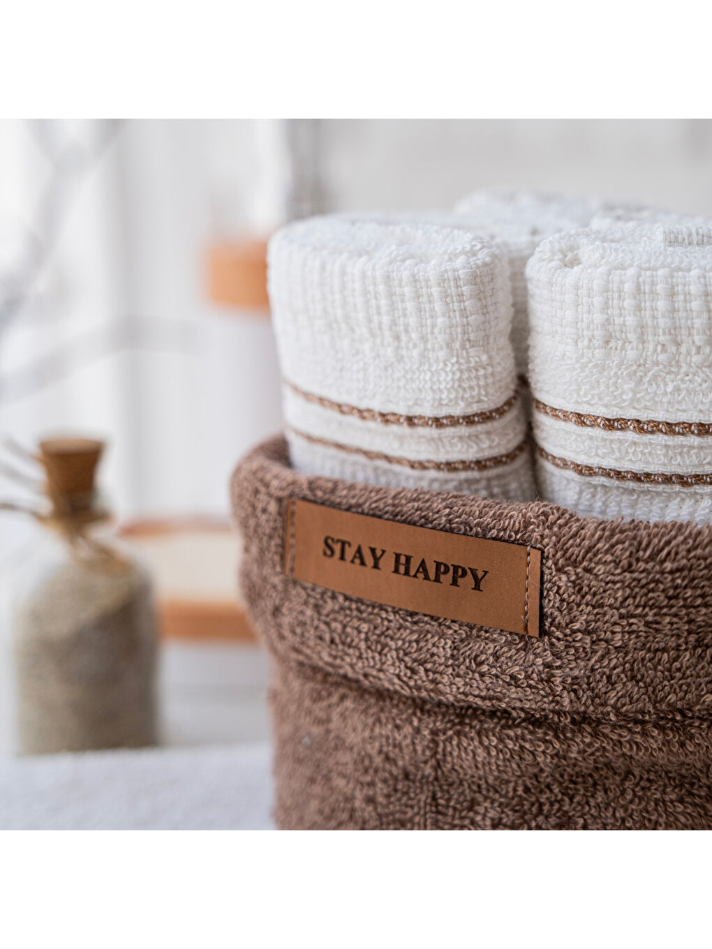 Home Daily 4 lü Havlu Seti 30x50 Cm-Kahverengi-6