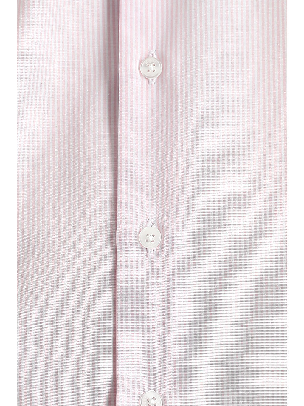 Pembe Uzun Kol Slim Fit Dar Kesim Çizgili Pamuklu Kolay Ütülenebilir Gömlek-4