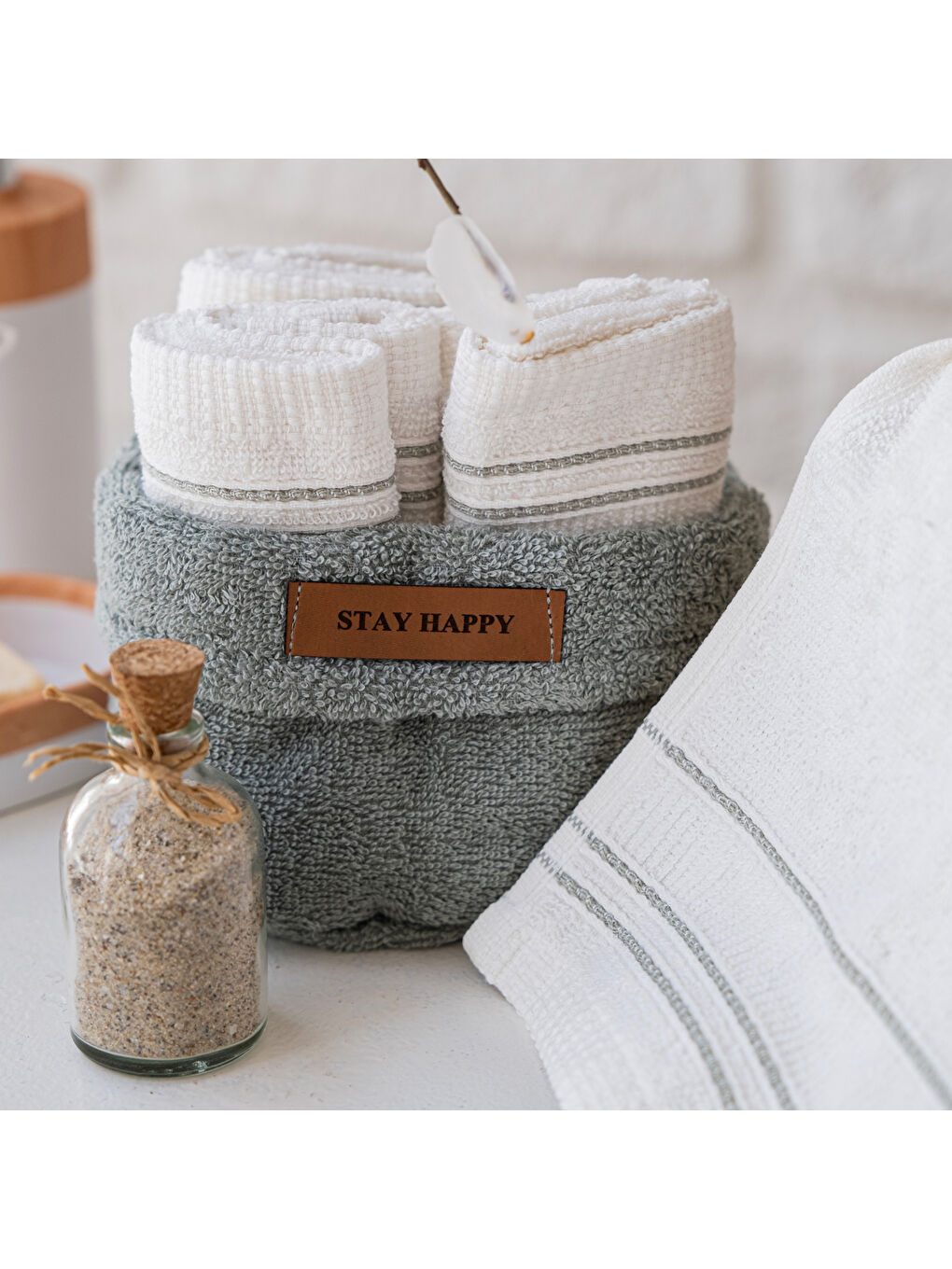 Home Daily 4 lü Havlu Seti 30x50 Cm-Yeşil-3