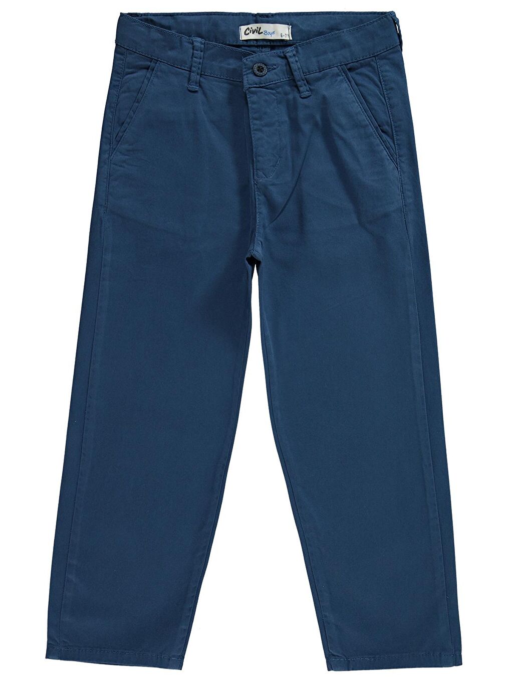 Boys Erkek Çocuk Keten Pantolon 6-9 Yaş İndigo
