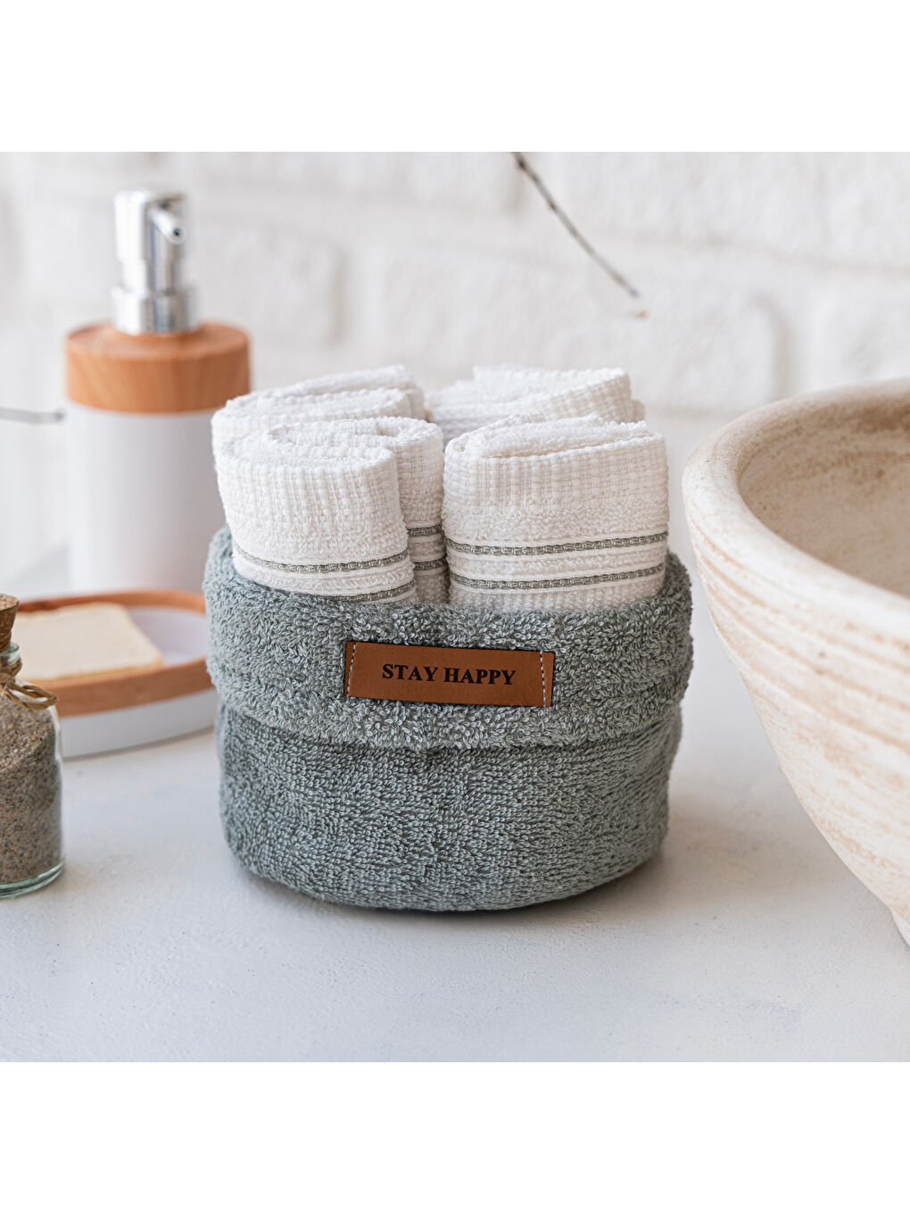 Home Daily 4 lü Havlu Seti 30x50 Cm-Yeşil-8