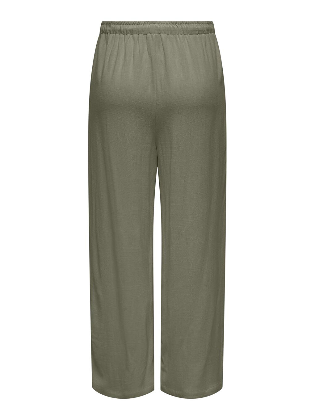 Haki Onlsiesta Belden Bağlamalı Cepli Keten Karışımlı Kadın Pantolon 15322263-1