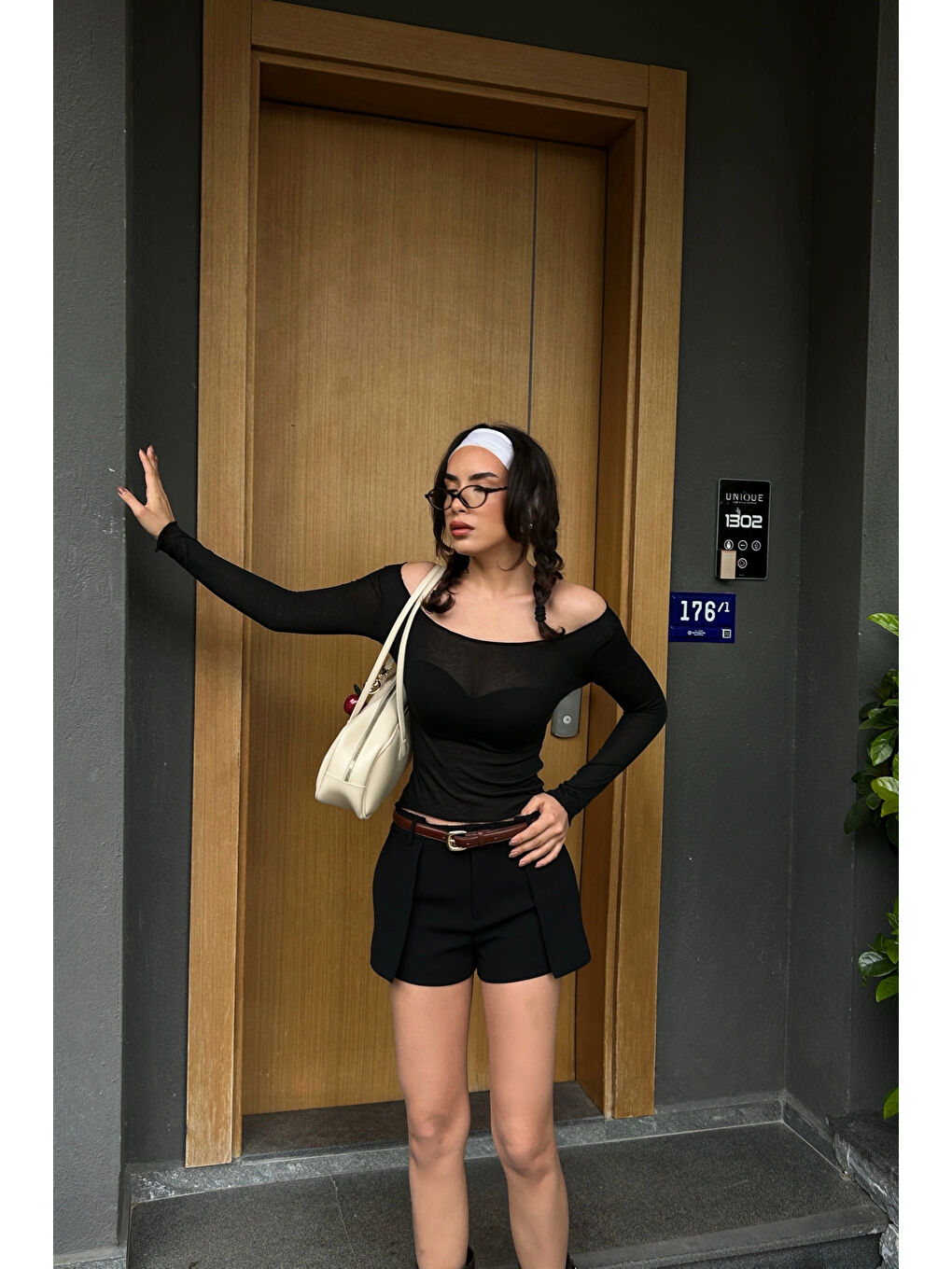 Karışık Kadın Siyah Sonsuz Kumaş Bluz 1017-0160-5