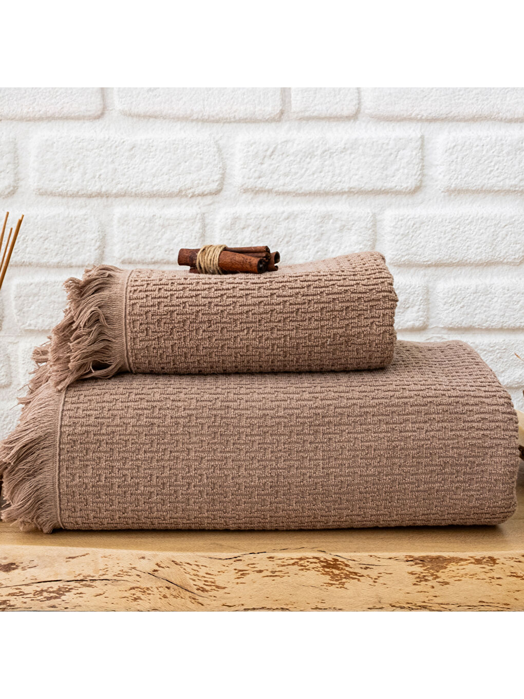 Home Polly Havlu 70x140 Cm-Kahverengi