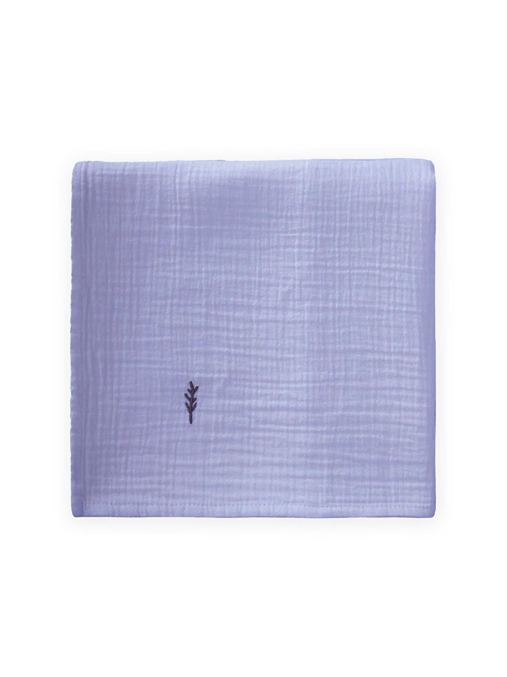 Nakışlı Müslin Battaniye 90X100 Cm K Mavi