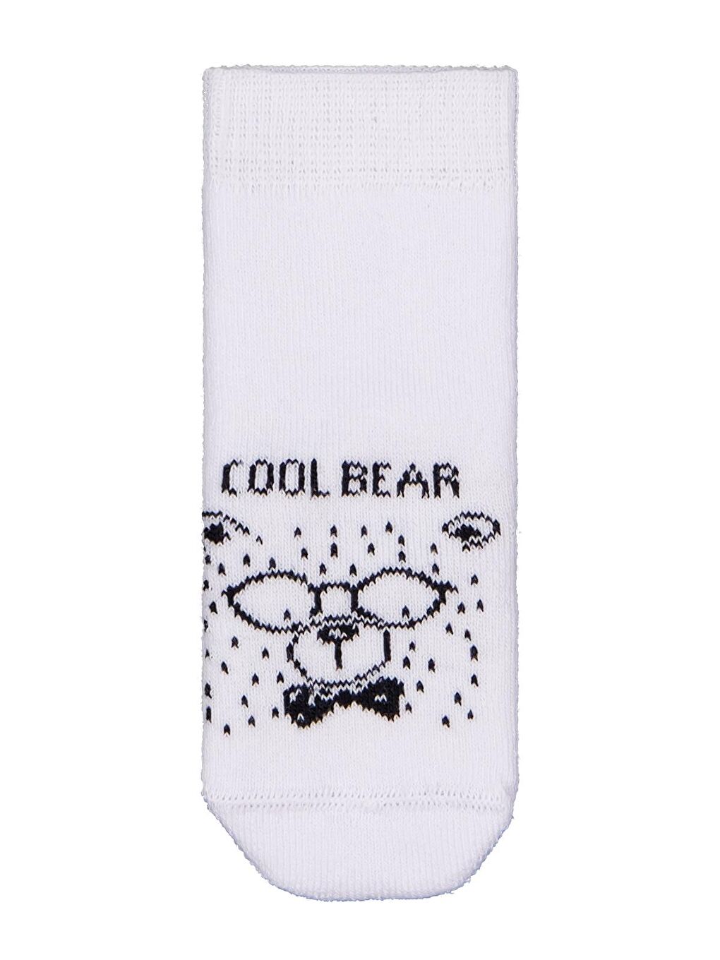 Beyaz Baby Animal Havlu 6- 3'lü Bebek Erk Çorap Set - Standart-2