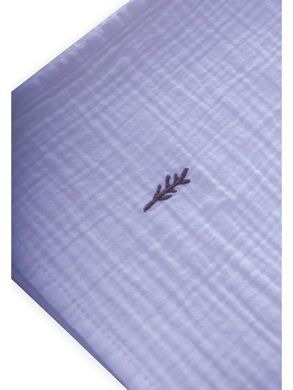 Nakışlı Müslin Battaniye 90X100 Cm K Mavi-2