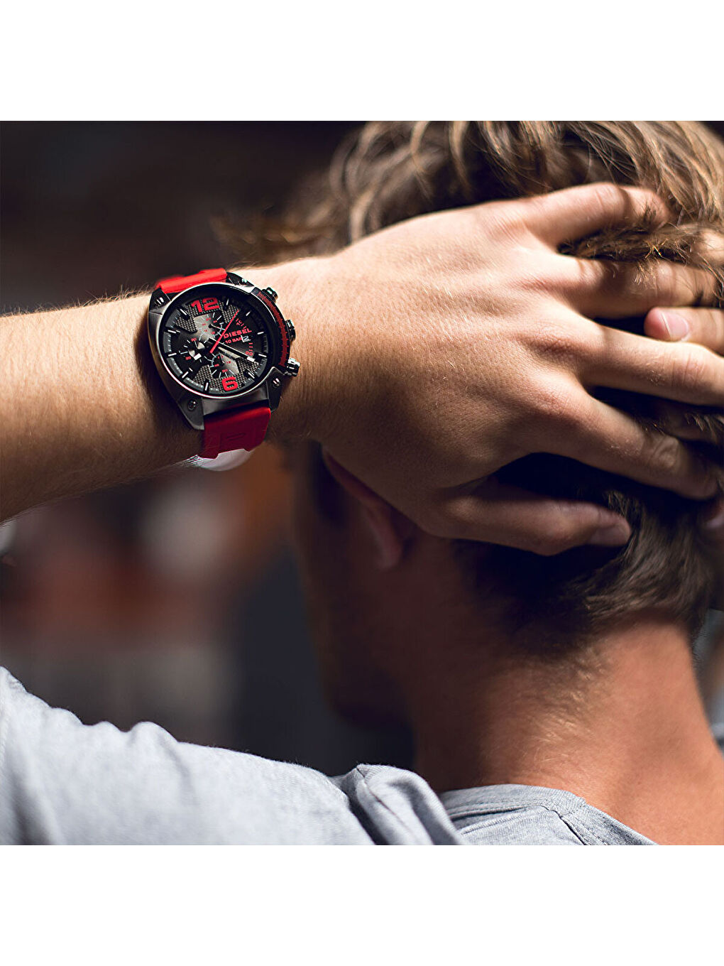 Kırmızı DZ4481 Erkek Kol Saati-2