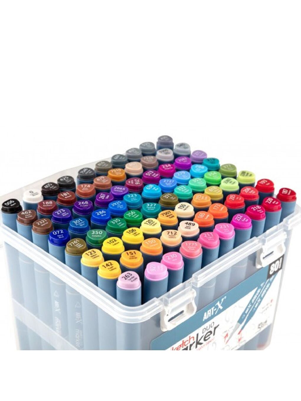 Art-X Sketch Marker Duo Su Bazlı Çift Uçlu Kalem 80 Renk (KOD: 18051)-1