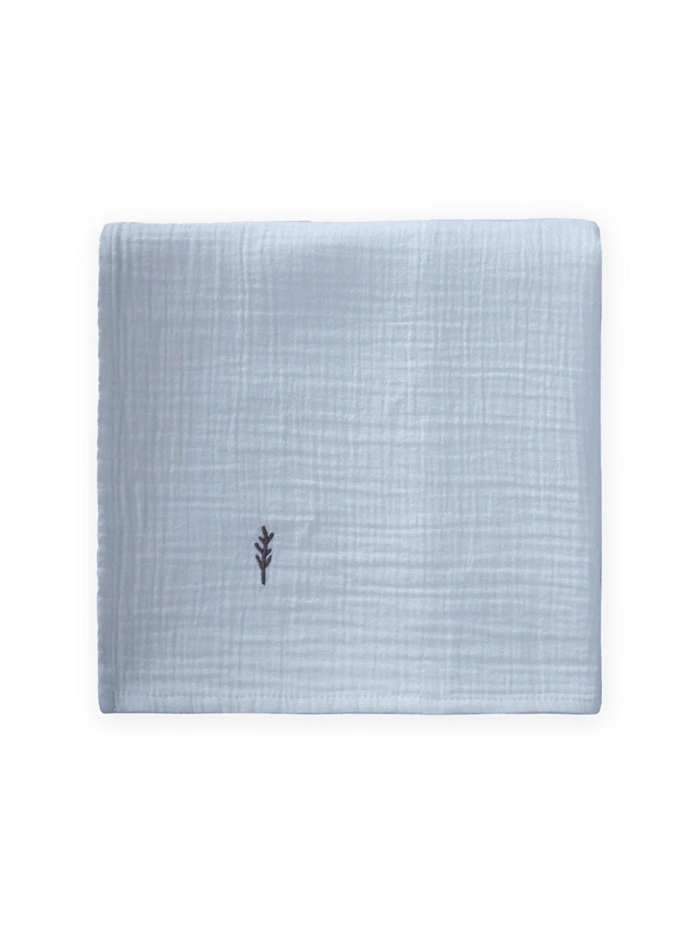 Nakışlı Müslin Battaniye 90X100 Cm A Mavi