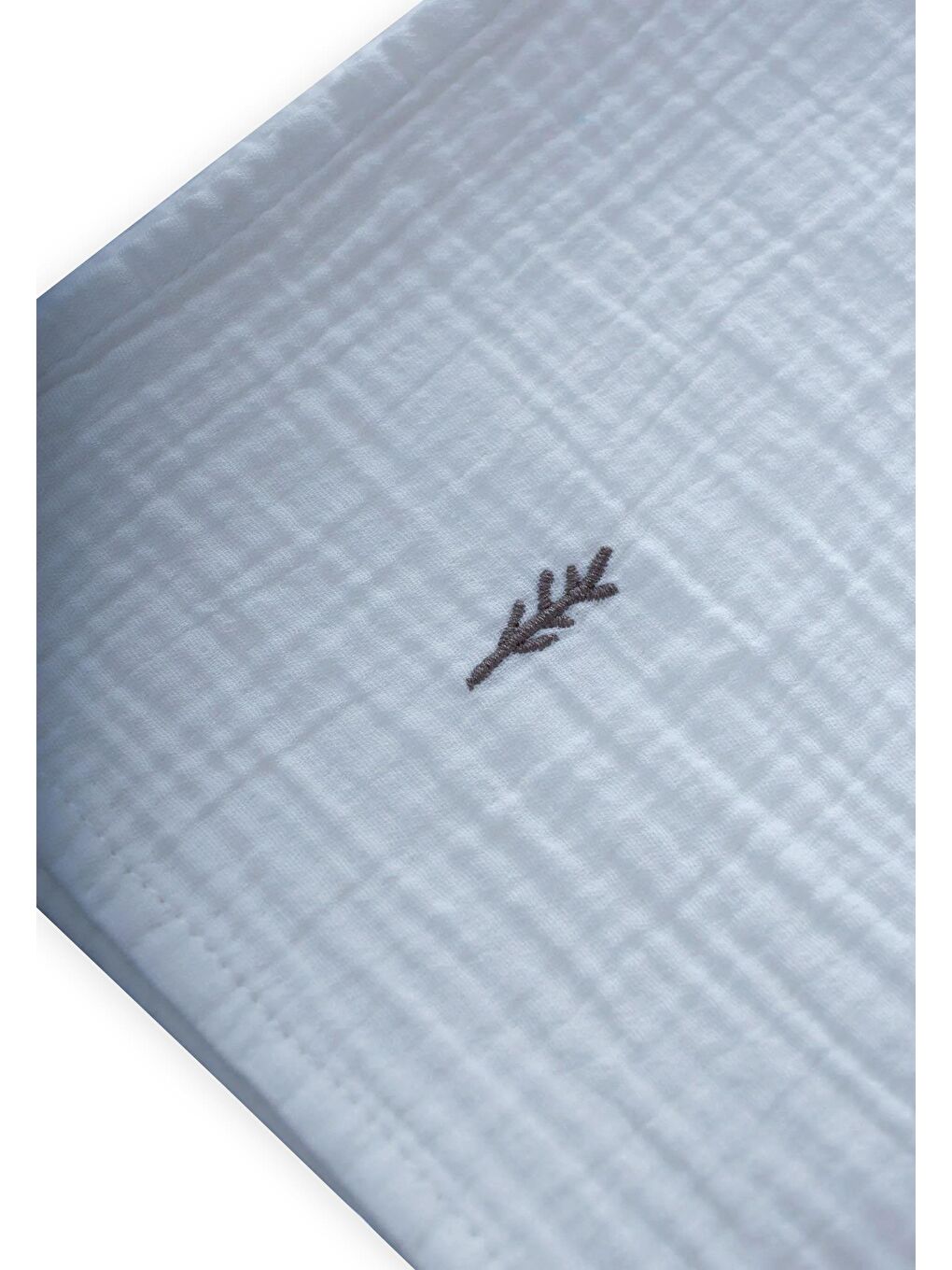 Nakışlı Müslin Battaniye 90X100 Cm A Mavi-1