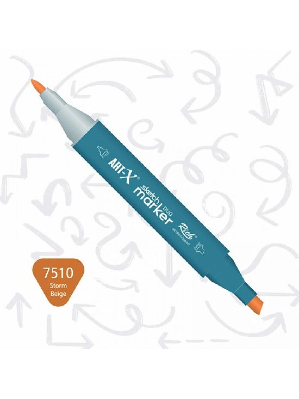 Art-X Sketch Marker Duo Su Bazlı Çift Uçlu Kalem 80 Renk (KOD: 18051)-3