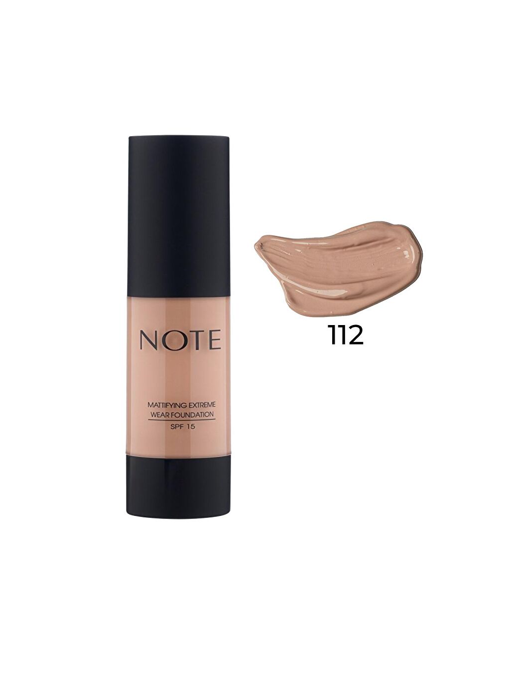 Note Cosmetique Bej Mattifying Extreme Wear Mat Bitişli SPF 15 Kapatıcı Fondöten 112 - 3