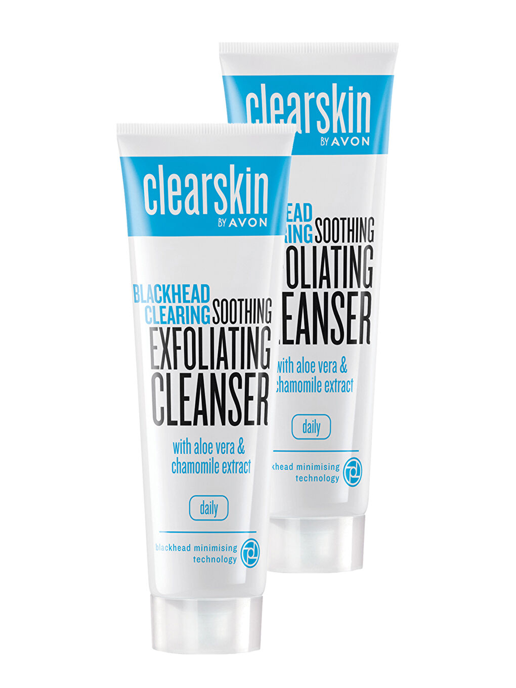 AVON Renksiz Clearskin Siyah Nokta Yatıştırıcı Peeling Temizleyici 100 Ml. İkili Set