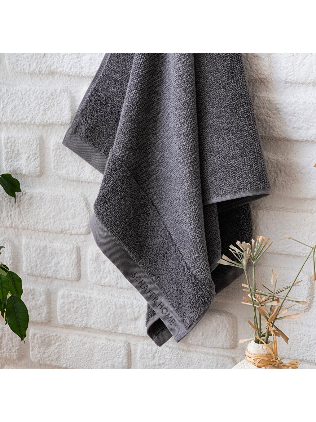 Home Soft Touch Havlu 70x140 Cm-Antrasit-3