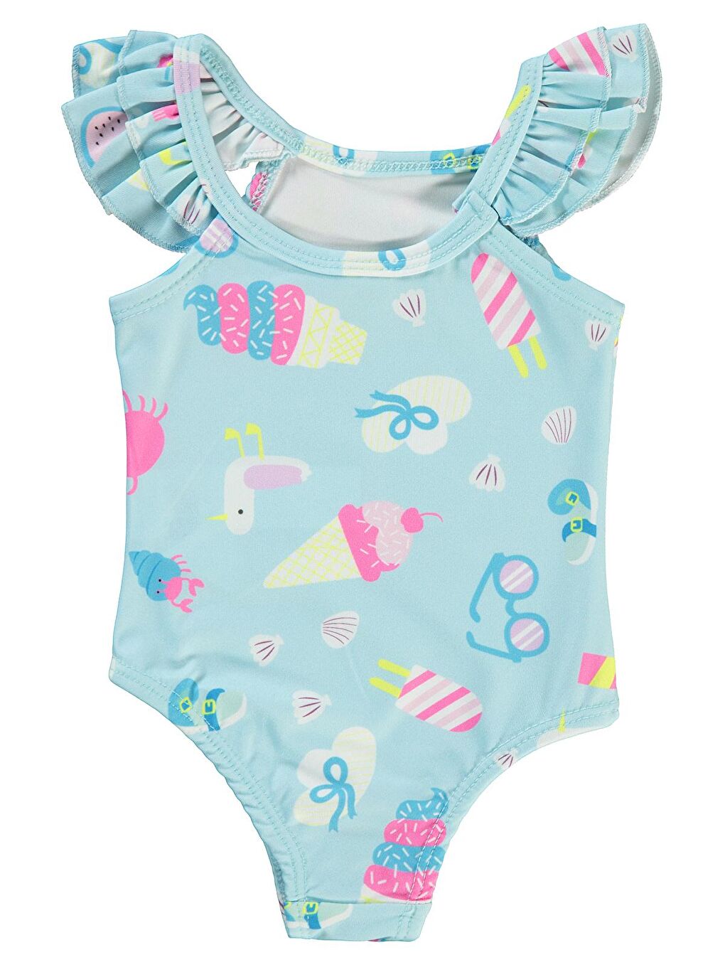 Baby Kız Bebek Mayo 6-18 Ay Açık Mavi