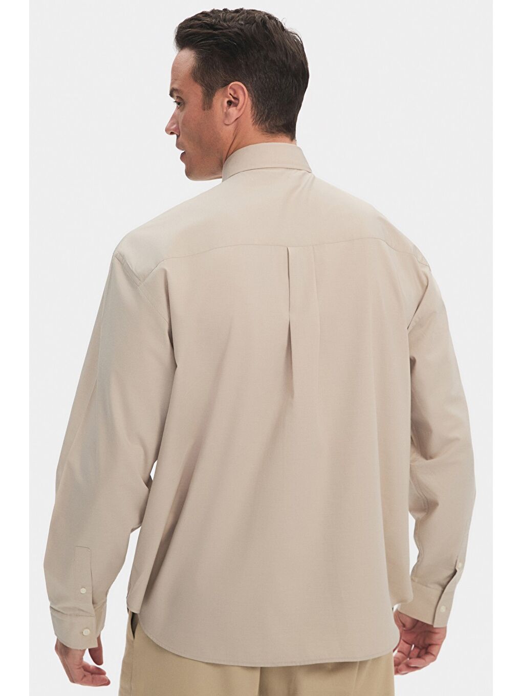 Haki Exclusive Erkek Oversize Gömlek-4