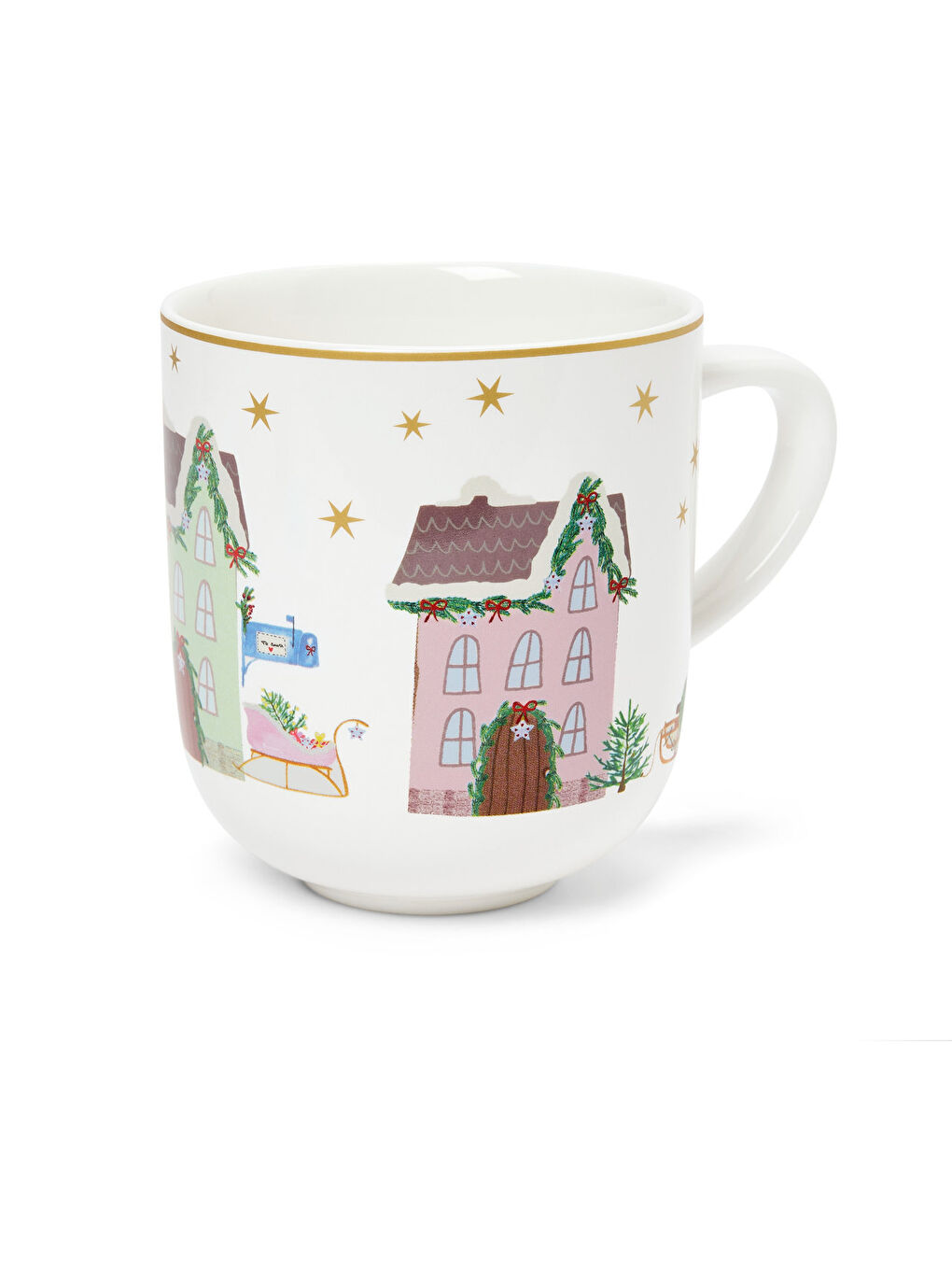 Beyaz Jumbo Kupa, Dekorlu-1