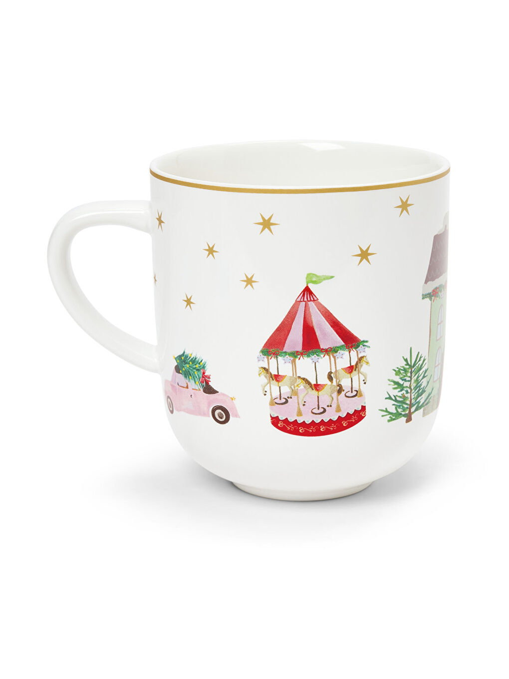 Beyaz Jumbo Kupa, Dekorlu-2