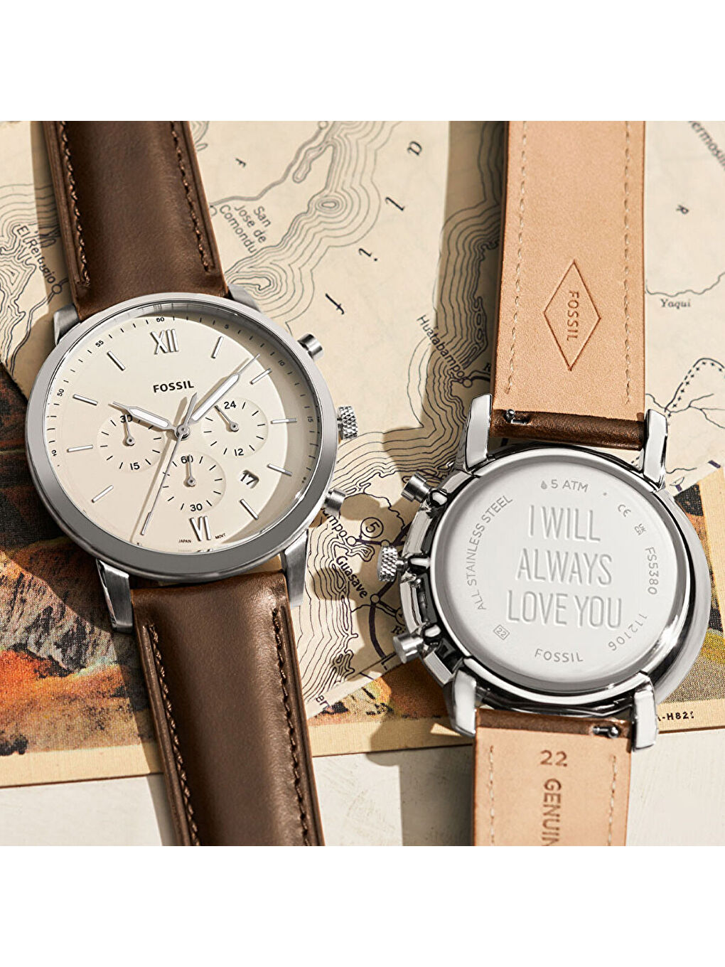 Kahverengi FFS5380 Erkek Kol Saati-2