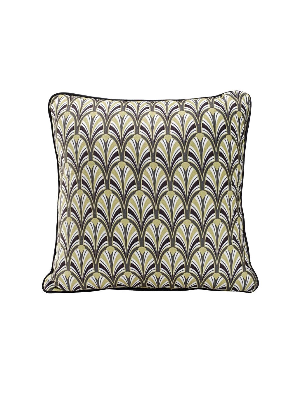 Lüks Kadife 43x43 Cm Kırlent Kılıfı Dekoratif Yumuşak Salon Koltuk Avangart Biyeli Yeşil-2